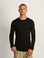 T-SHIRT LONGUES MANCHES VICTOR LONGLINE - NOIR