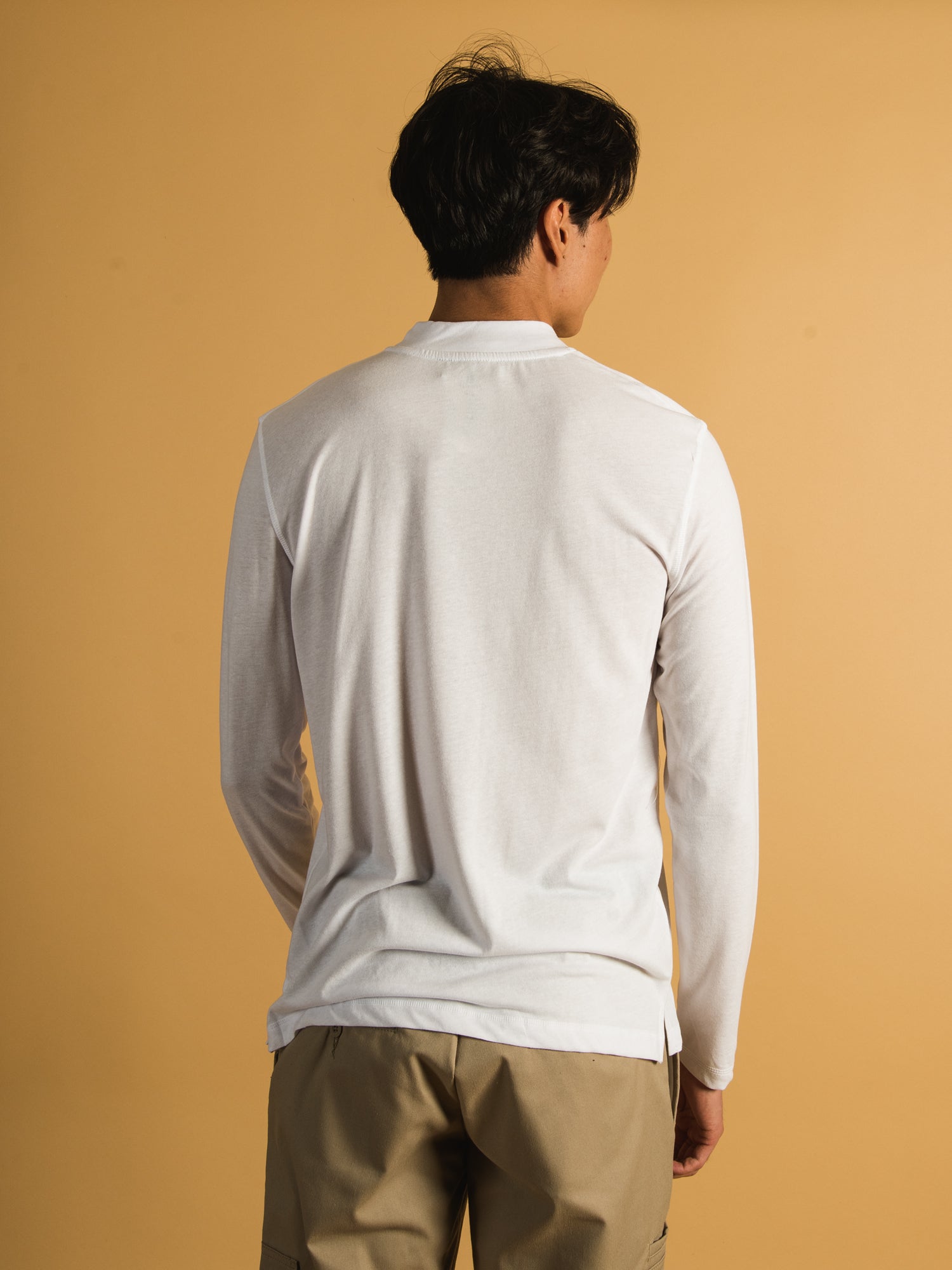 LONG SLEEVE MOCKNECK T-SHIRT - CLEARANCE