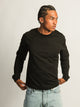 BOATHOUSE ESSENTIALS LONG SLEEVE TEE - BLACK - Boathouse