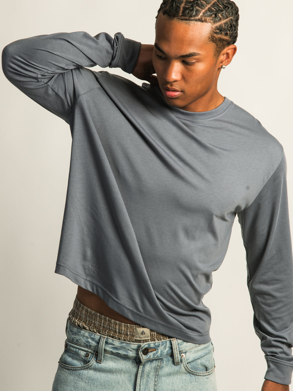 LONG SLEEVE TEE - BLUE