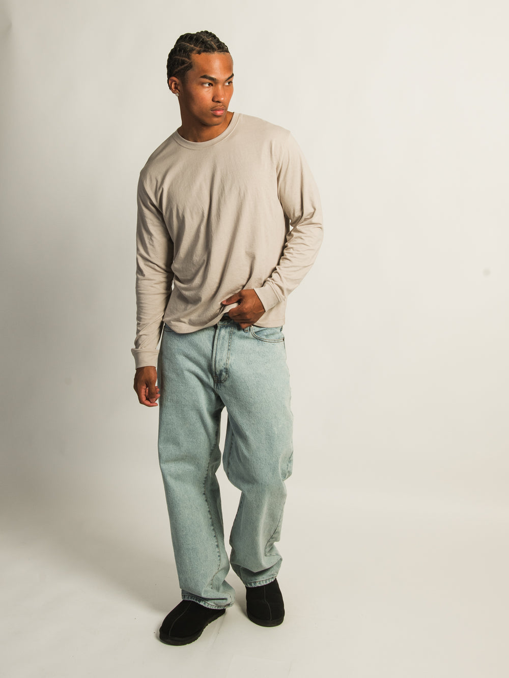 T-SHIRT LONGUES MANCHES - PEBBLE