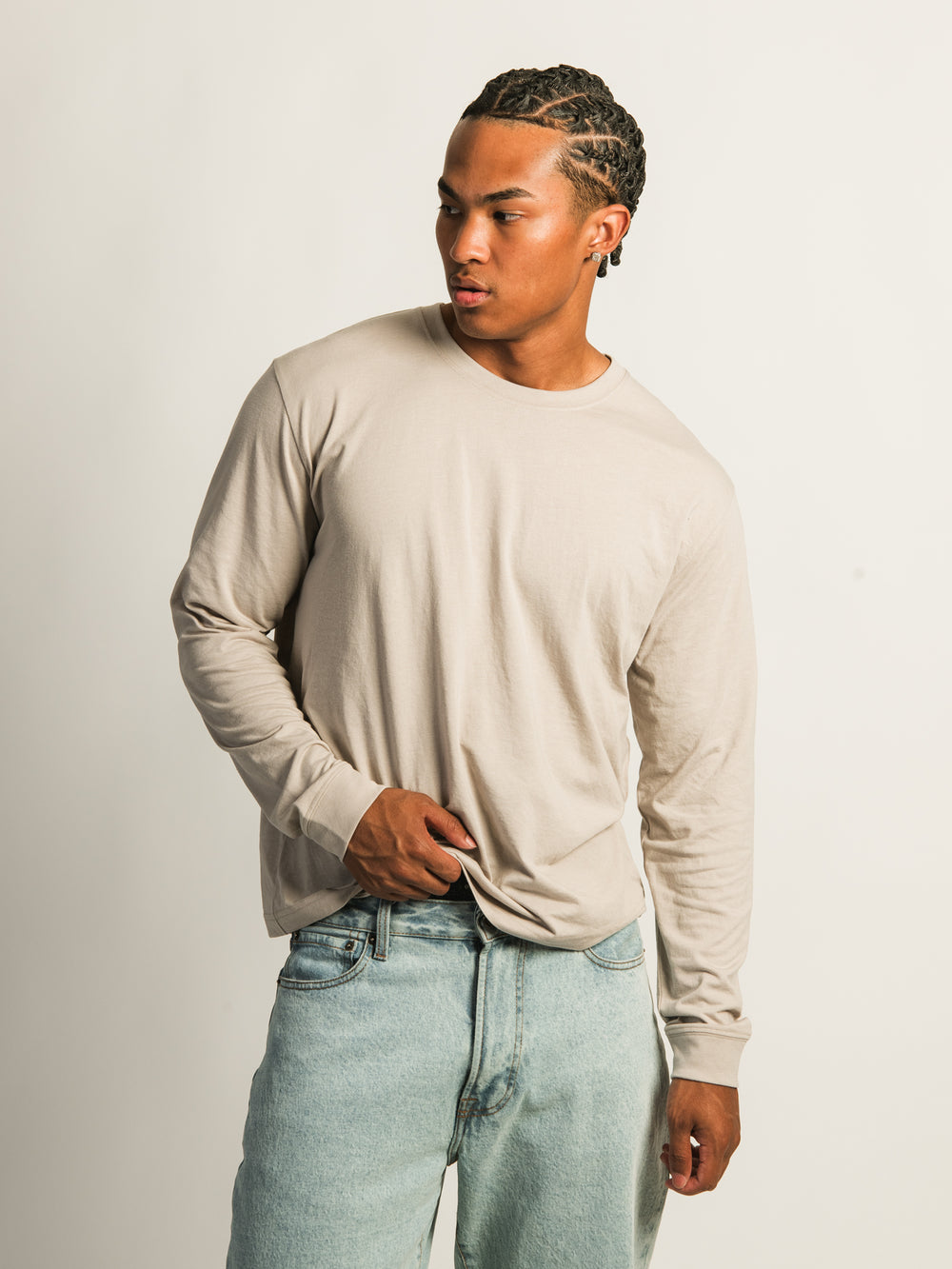 T-SHIRT LONGUES MANCHES - PEBBLE