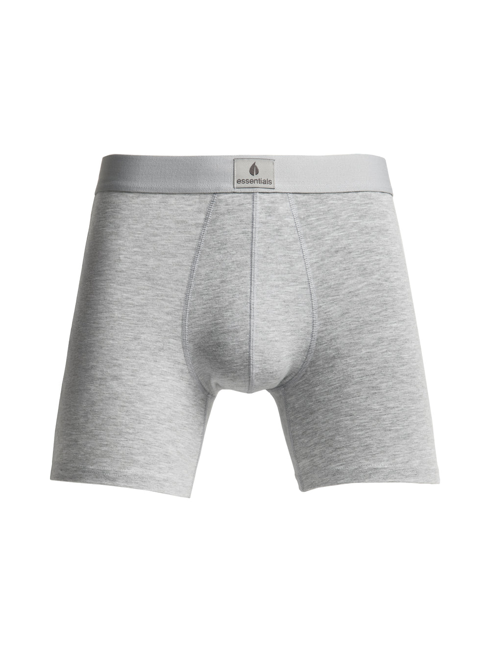 SOLID BOXER BRIEF - HEATHER GREY
