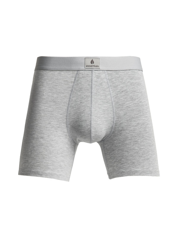 SOLID BOXER BRIEF - HEATHER GREY