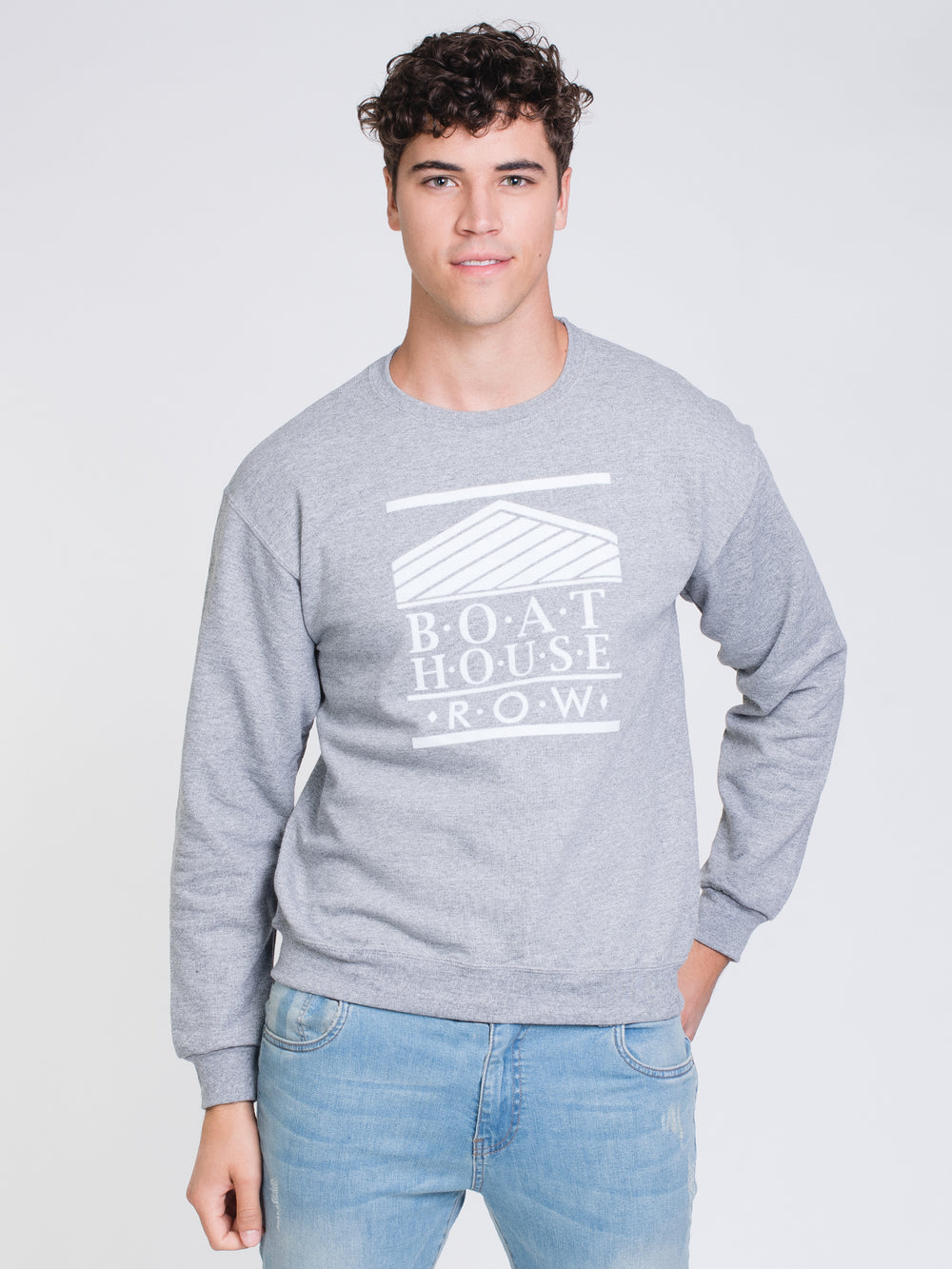 BOATHOUSE RETRO BH LOGO FLOCK - OX GREY - CLEARANCE