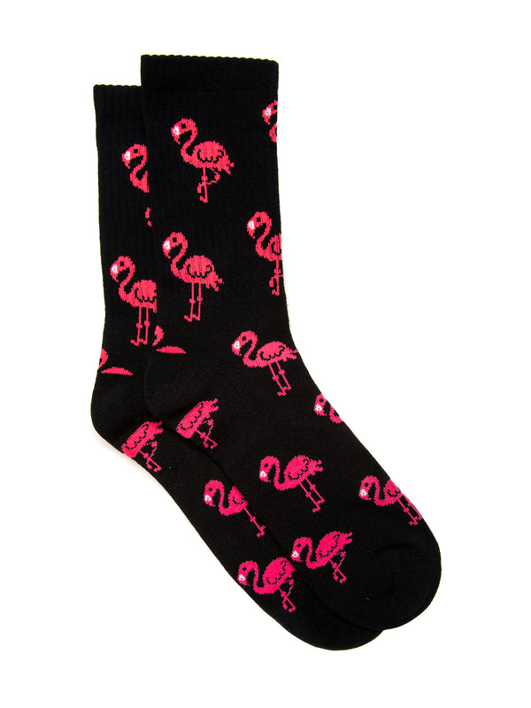 FLAMINGO SOCKS - BLACK