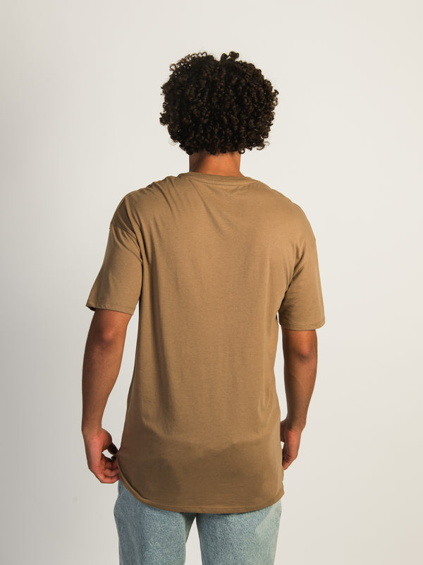 LONG FIT TEE - BEIGE