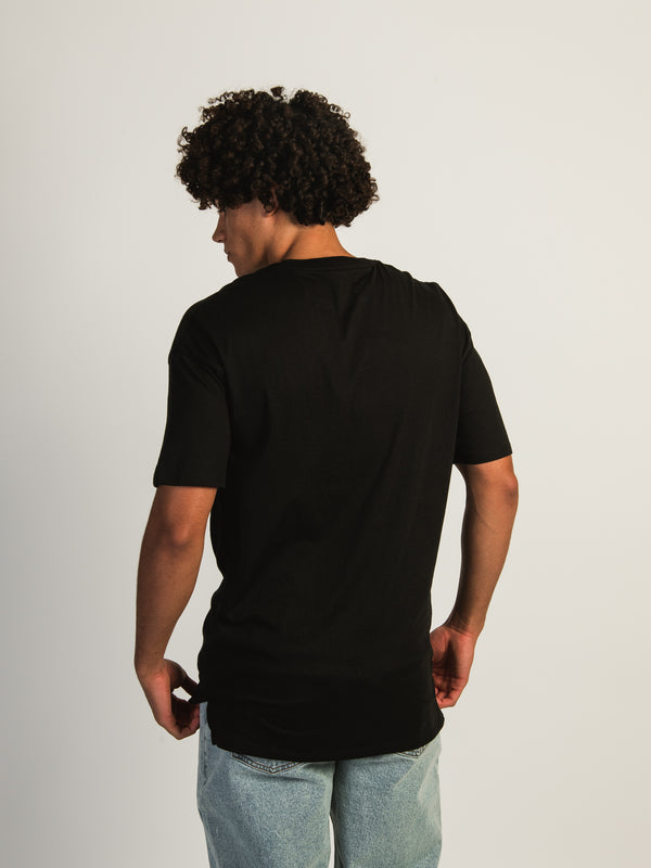 LONG FIT TEE - BLACK