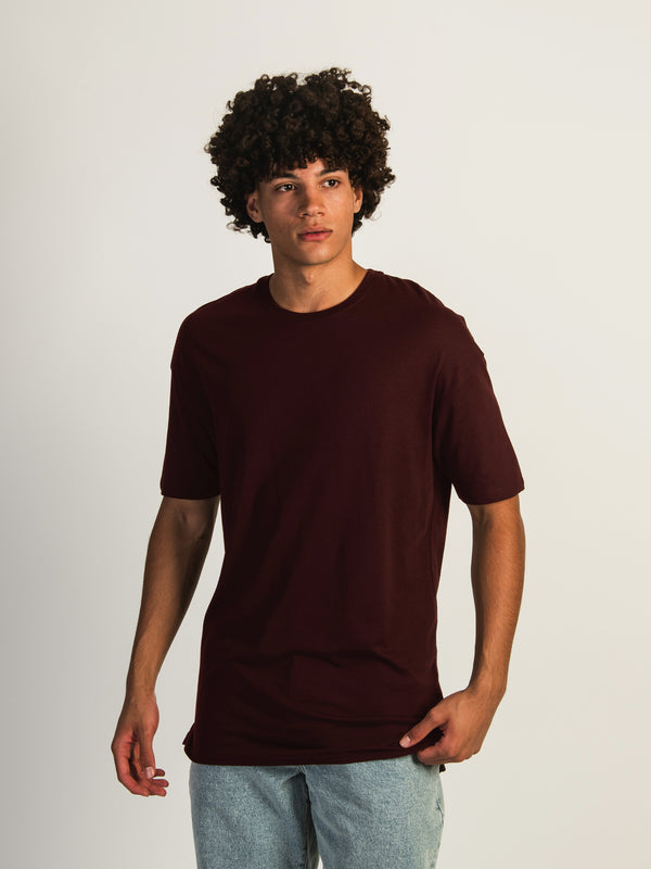 LONG FIT TEE - PLUM