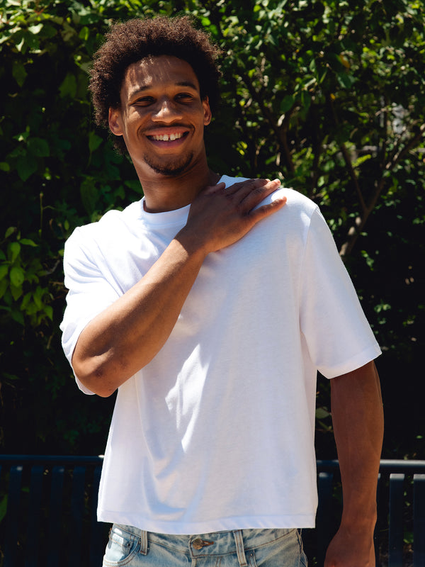 KOLBY SHORT CUT TEE - WHITE