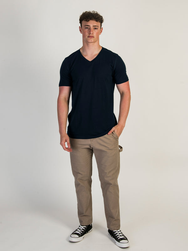 VICTOR V-NECK TEE - NAVY