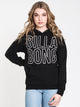 BILLABONG WOMENS LEGACY PULLOVER HOODIE - BLACK - CLEARANCE - Boathouse