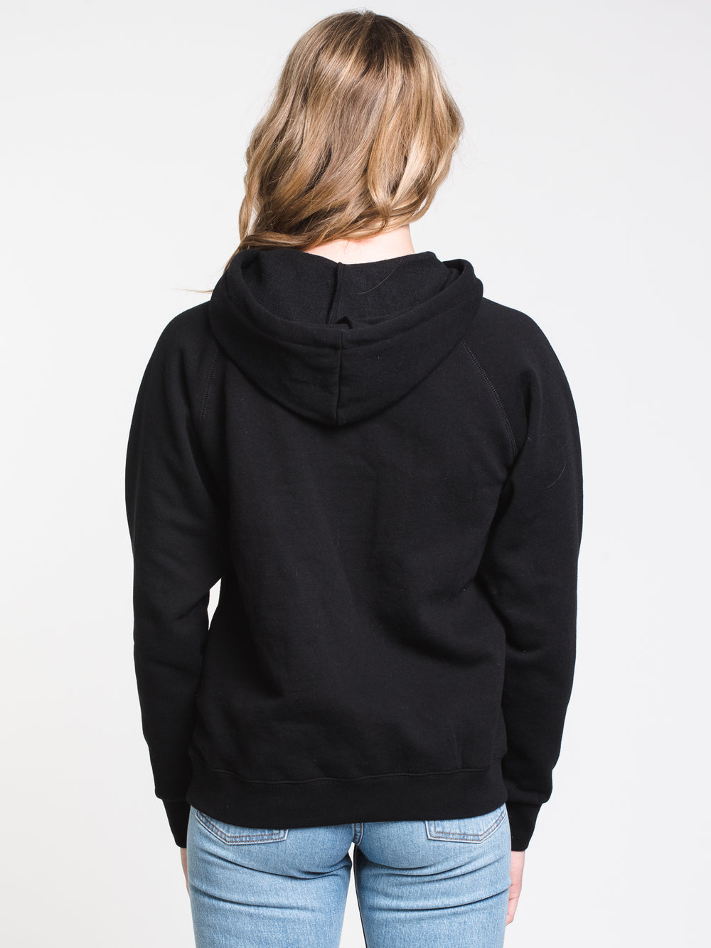 WOMENS LEGACY PULLOVER HOODIE - BLACK - CLEARANCE
