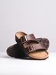 BIRKENSTOCK WOMENS BIRKENSTOCK ARIZONA SOFT DARK BROWN SANDALS - CLEARANCE - Boathouse