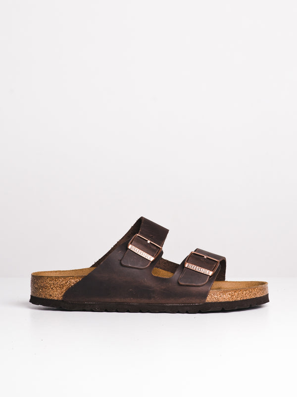 MENS BIRKENSTOCK ARIZONA OILED LEATHER HAVANA SANDALS - HABANA