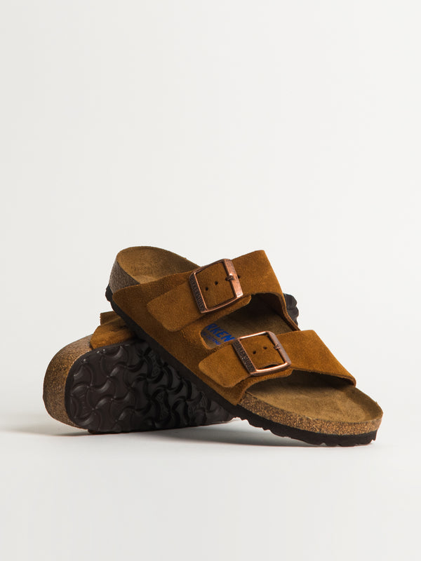 WOMENS BIRKENSTOCK ARIZONA SOFT NARROW SANDALS - MINK