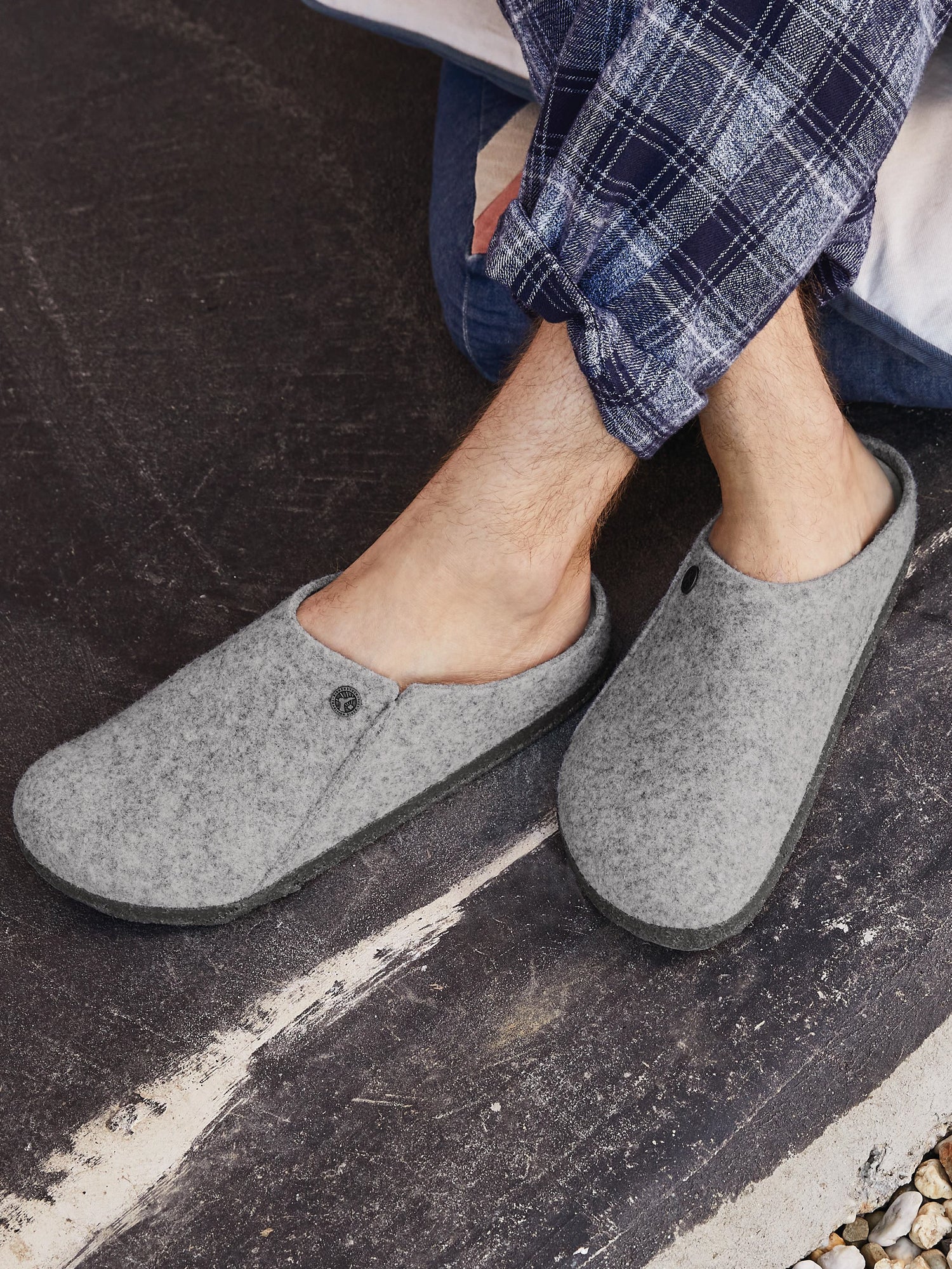 Shearling slippers on sale