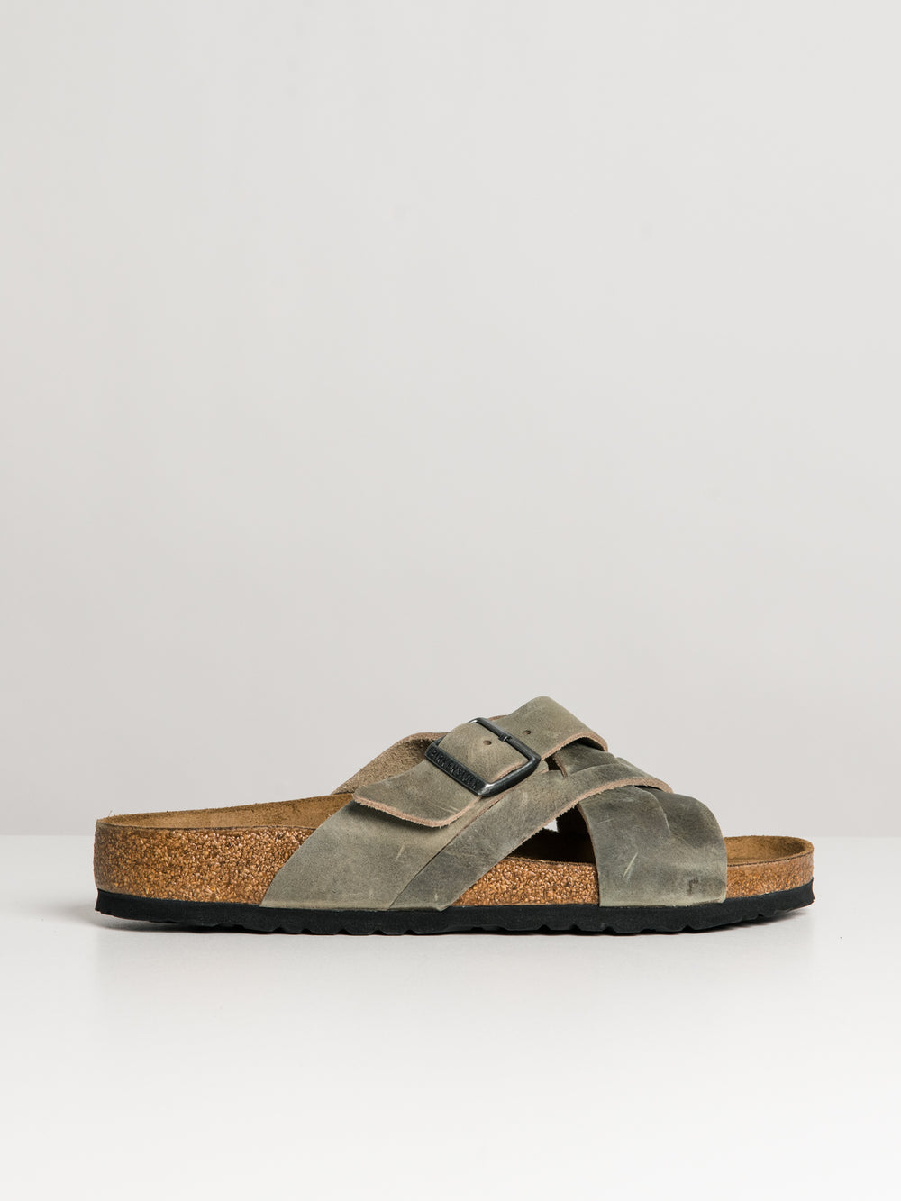 MENS BIRKENSTOCK LUGANO OILED LEATHER SANDALS - REGULAR FIT  - CLEARANCE