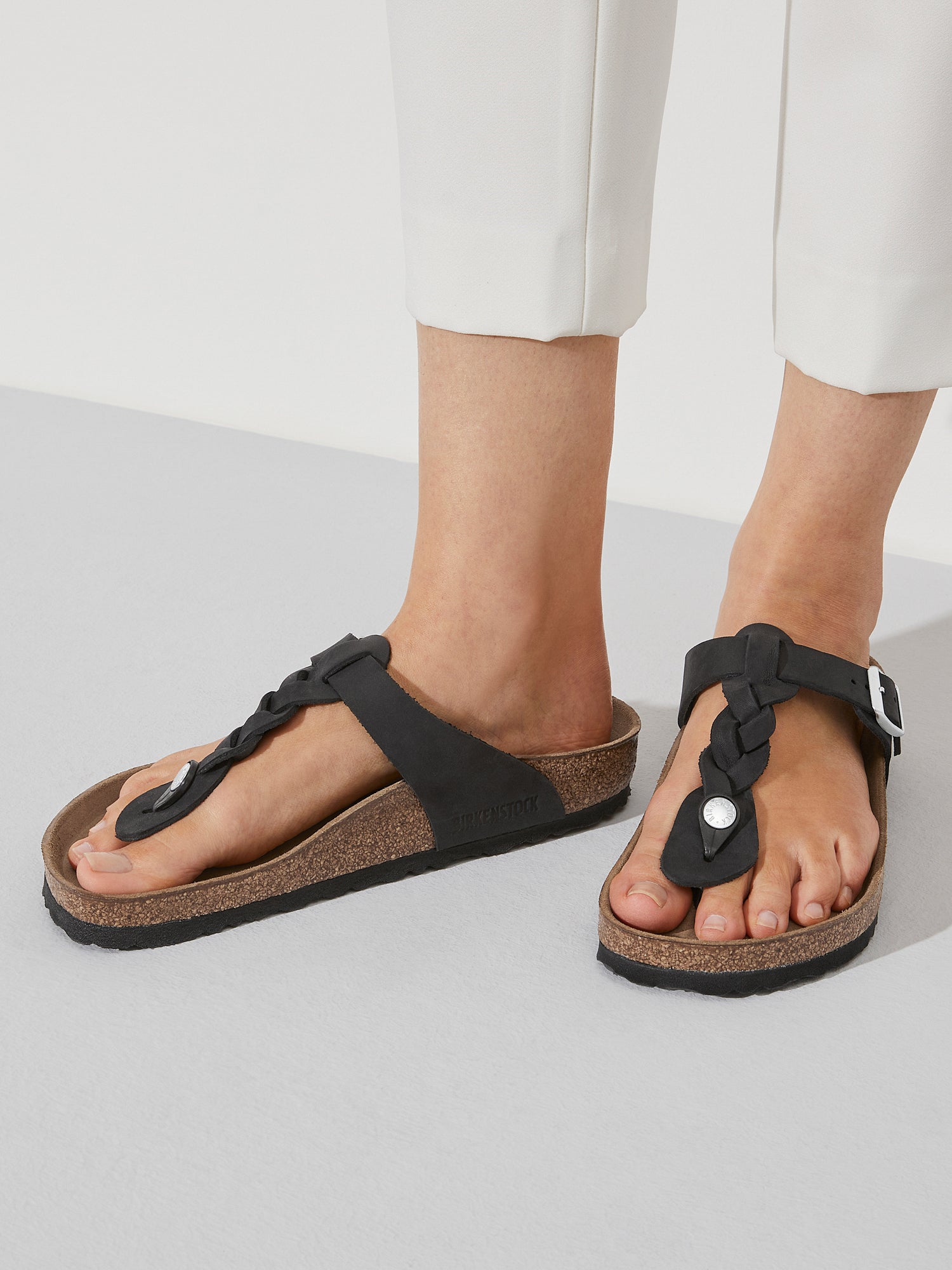 Braided birkenstock hot sale