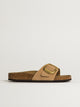 BIRKENSTOCK WOMENS BIRKENSTOCK MADRID BIG BUCKLE NUBUCK SANDAL - SAND - Boathouse