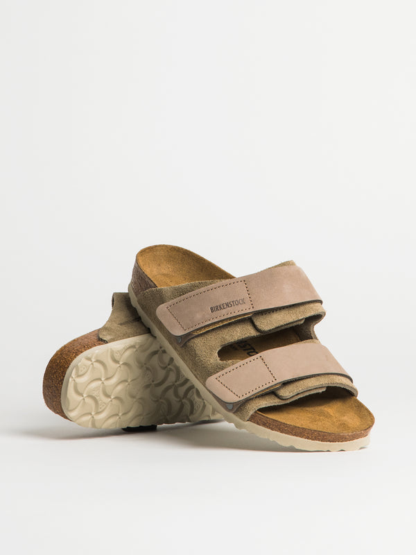 WOMENS BIRKENSTOCK UJI SUEDE NUBUCK SANDALS - MEDIUM/NARROW - TAUPE