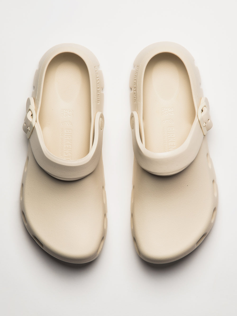 WOMENS BIRKENSTOCK BIRKI FLOW EVA CLOG - EGGSHELL