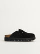 BIRKENSTOCK WOMENS BIRKENSTOCK BOSTON CHUNKY SUEDE - BLACK - Boathouse