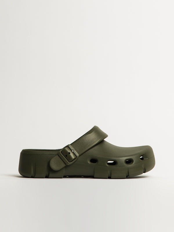 MENS BIRKENSTOCK BIRKI FLOW EVA CLOG - REGULAR - KHAKI