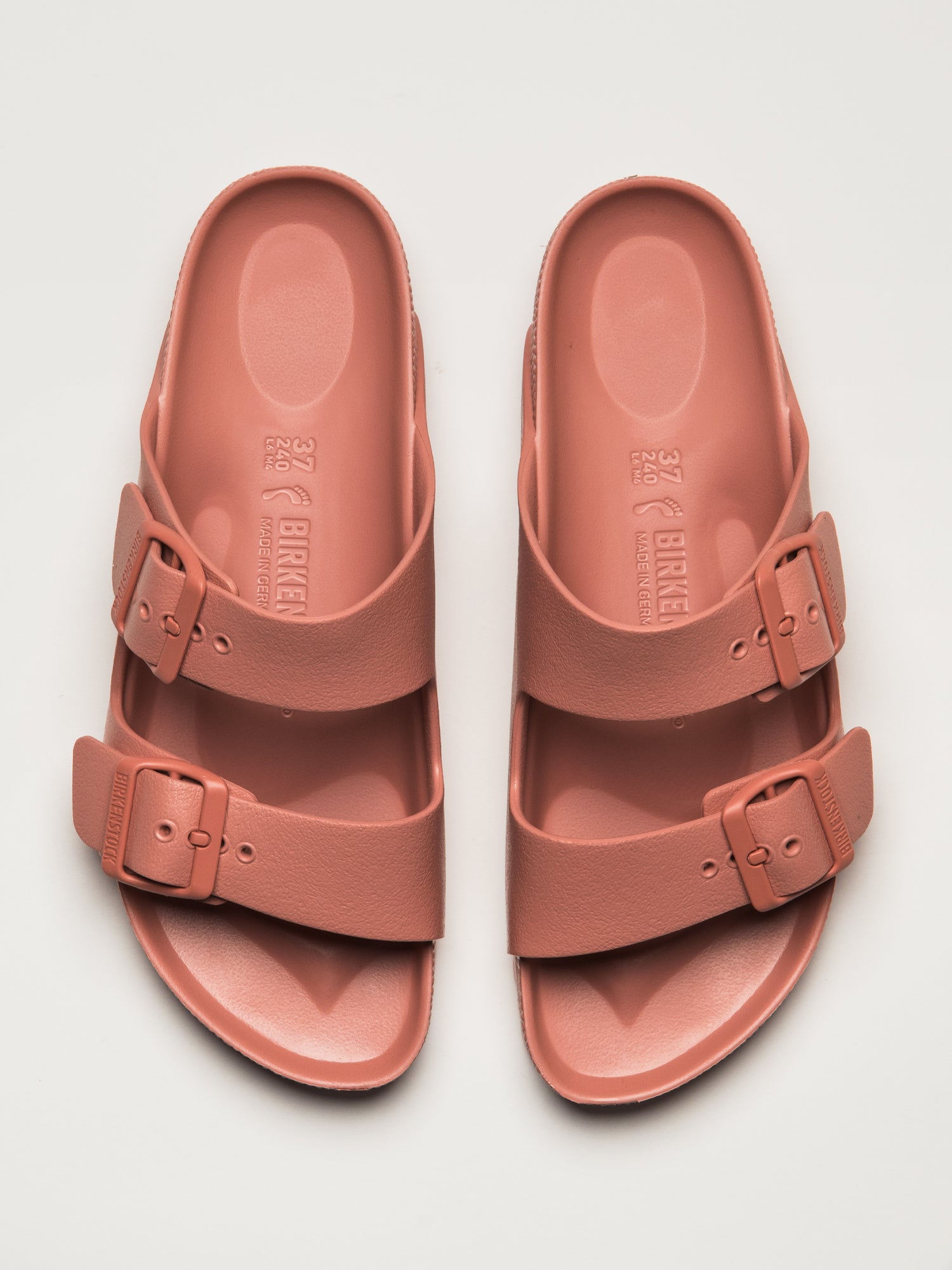 WOMENS BIRKENSTOCK ARIZONA EVA SANDALS - PINK CLAY