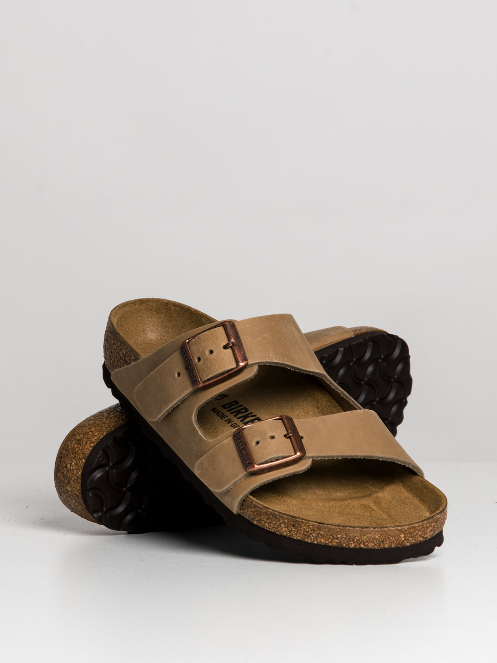 WOMENS BIRKENSTOCK ARIZONA OILED LEATHER REGULAR SANDALS - CLEARANCE