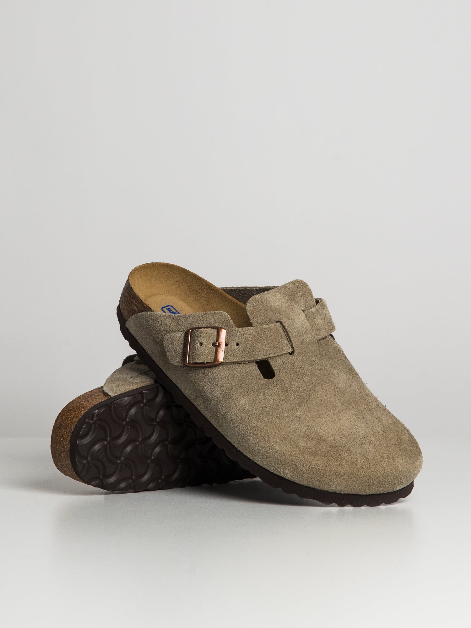 Birkenstock boston taupe discount sale