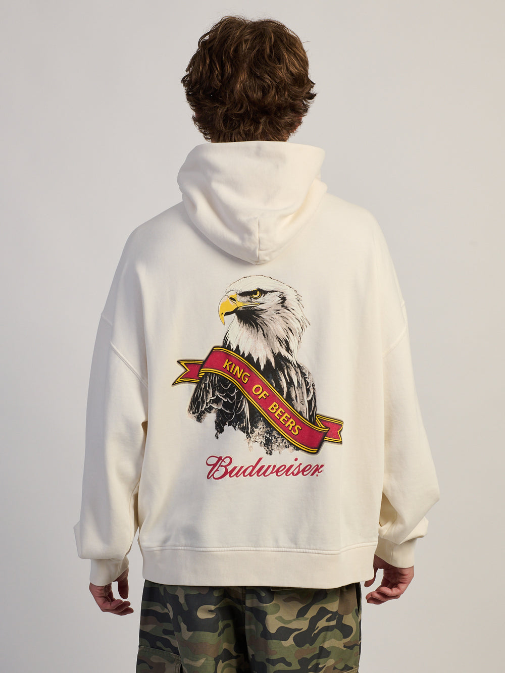 BUD RETRO EAGLE PULL OVER HOODIE