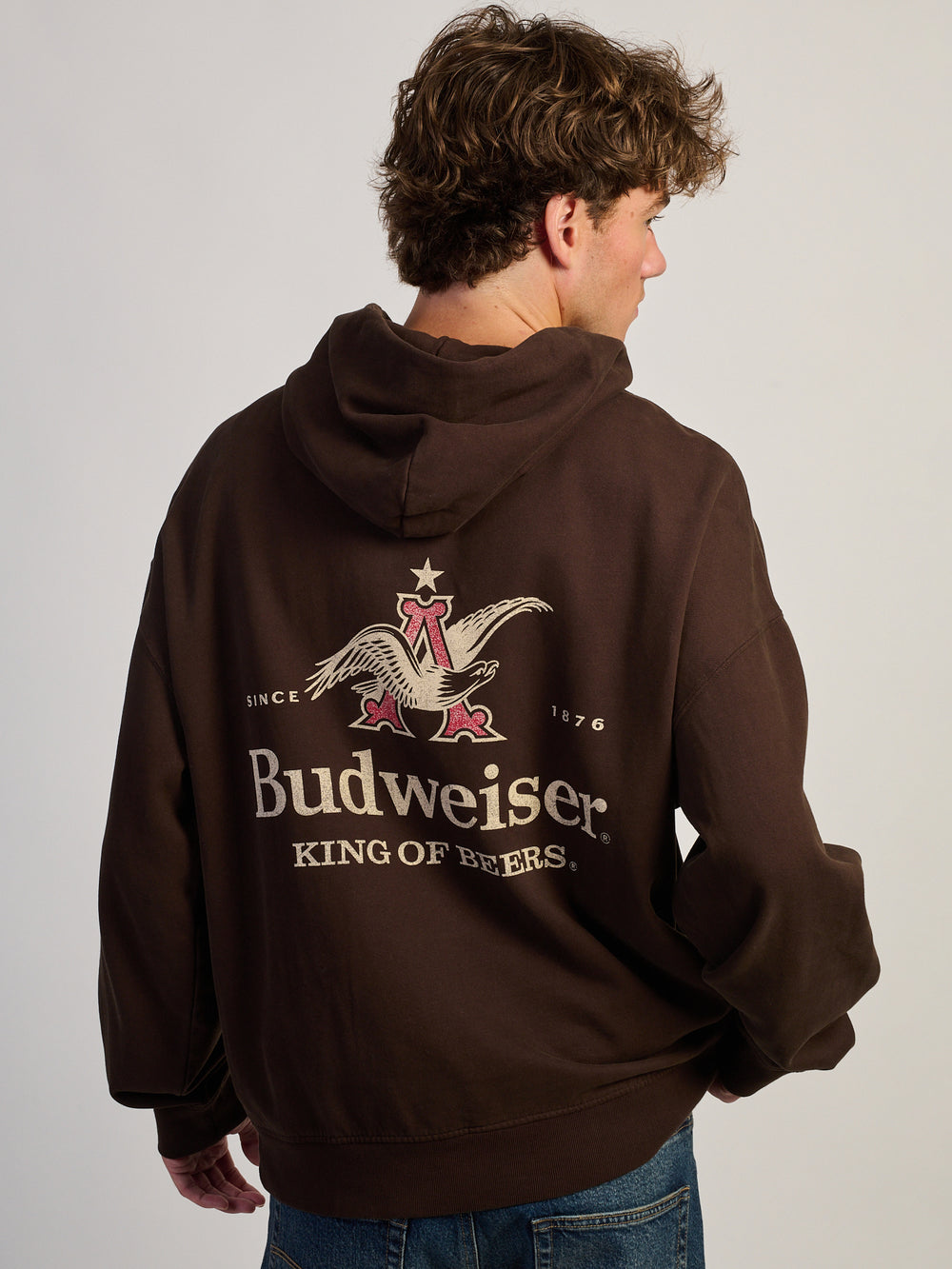 BUD KING OF BEERS RELAXED HOODIE