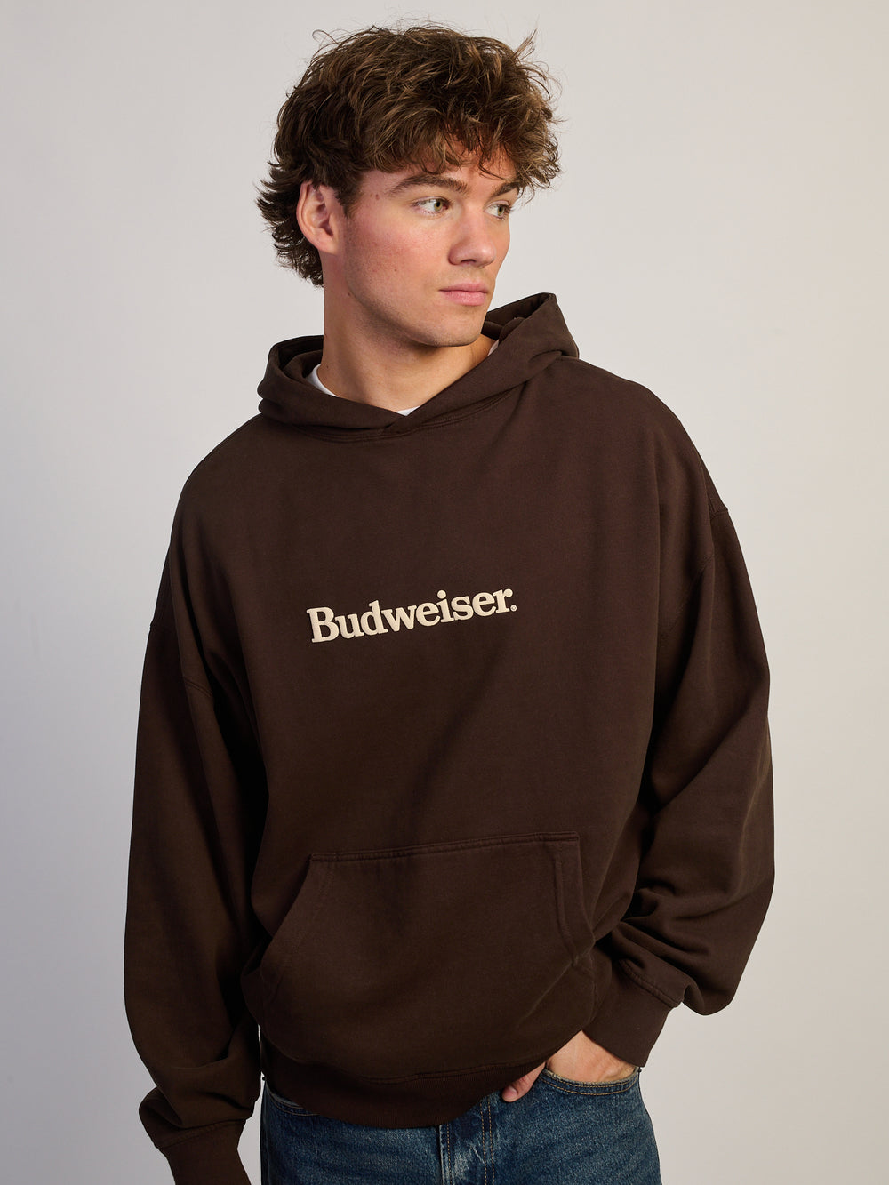 BUD KING OF BEERS RELAXED HOODIE