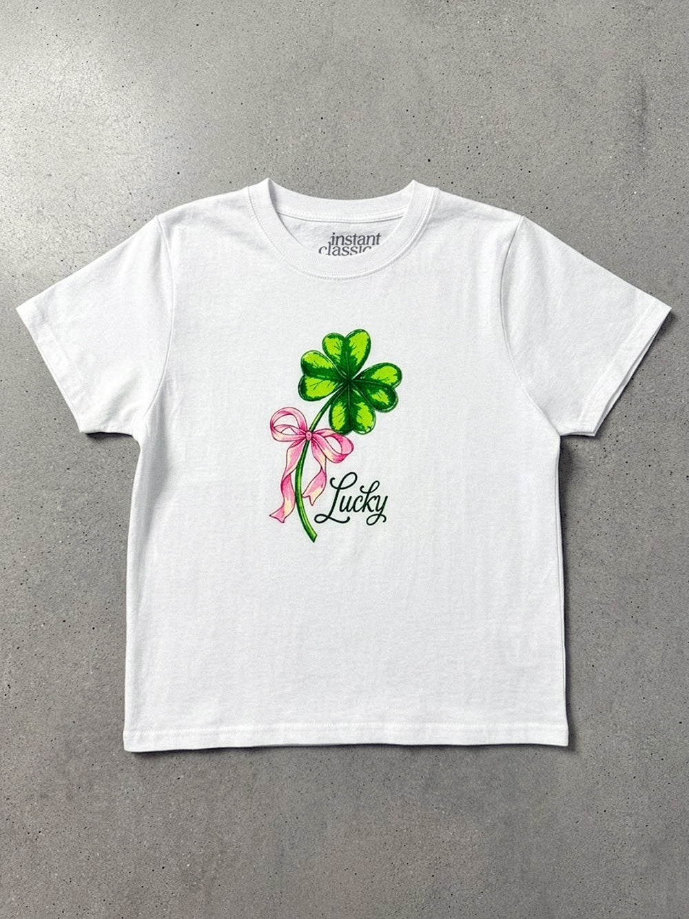 LICENSED LUCKY CLOVER BOXY TEE - Boathouse