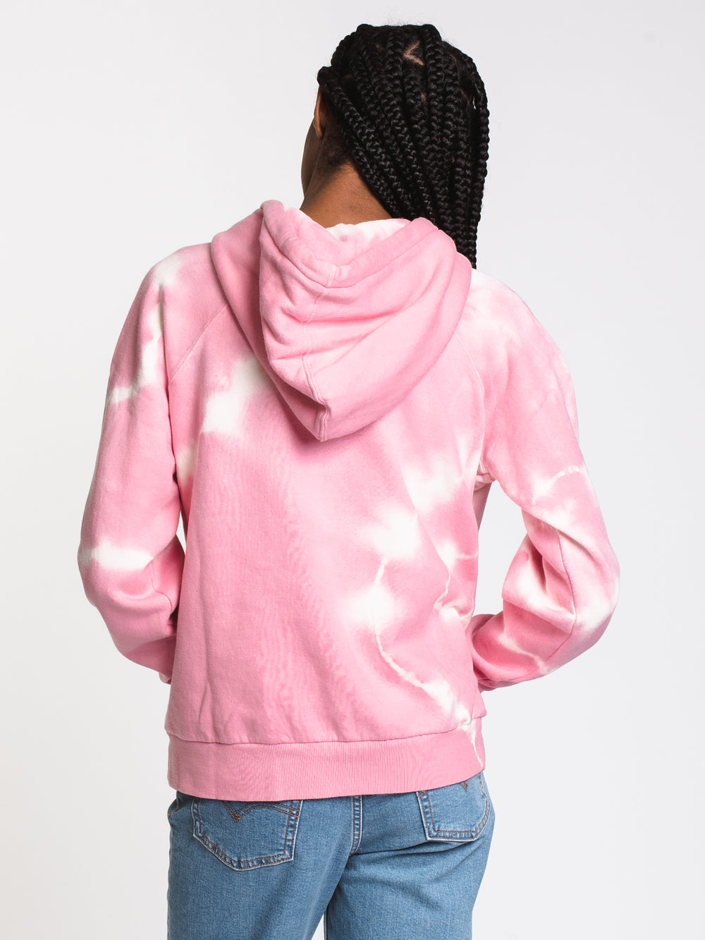 WOMENS VNTG RGLN PULL OVER HD - DUSTY ROSE - CLEARANCE