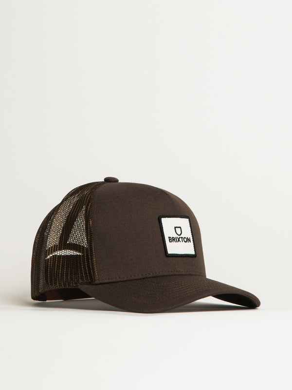 BRIXTON ALPHA BLOCK NETPLUS TRUCKER HAT