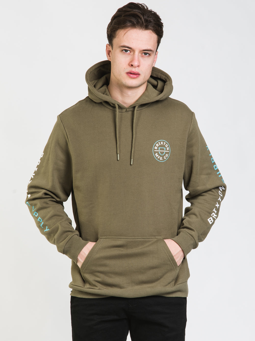 BRIXTON CREST PULLOVER HOODIE - CLEARANCE