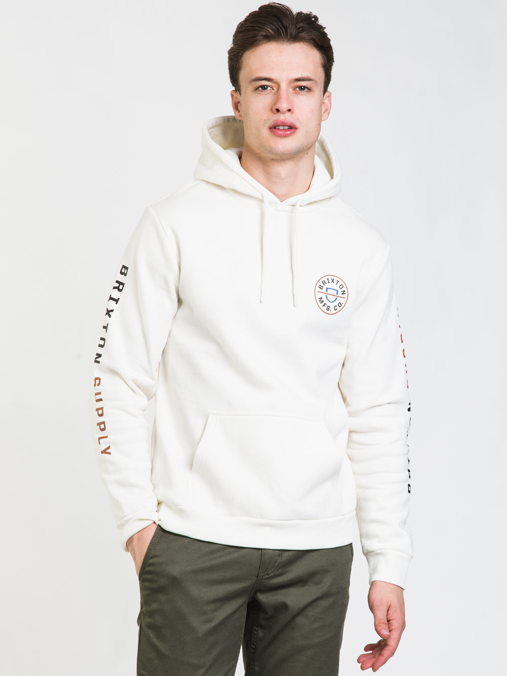 BRIXTON CREST PULLOVER HOODIE - CLEARANCE
