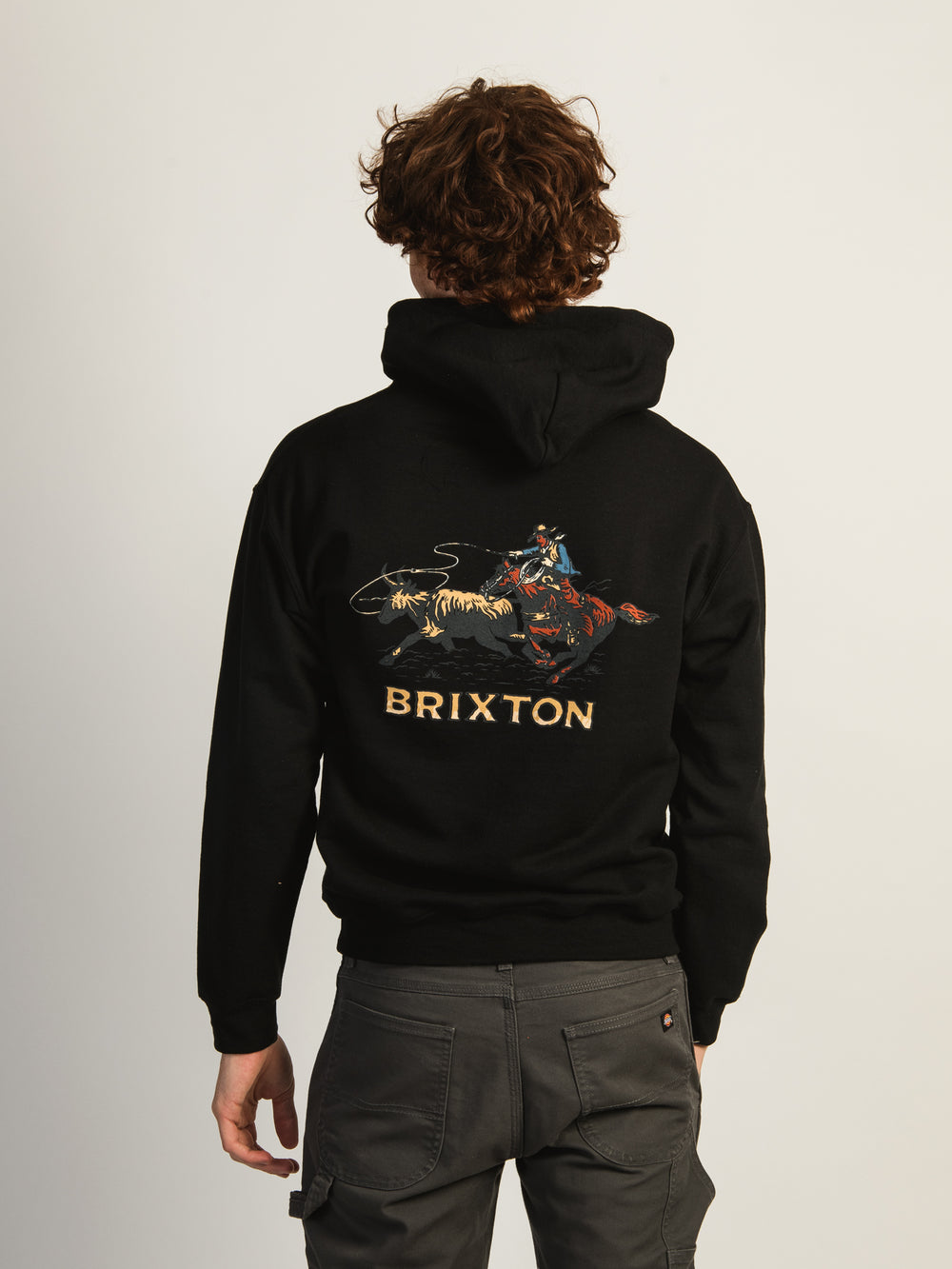 BRIXTON WRANGLING PULLOVER HOODIE