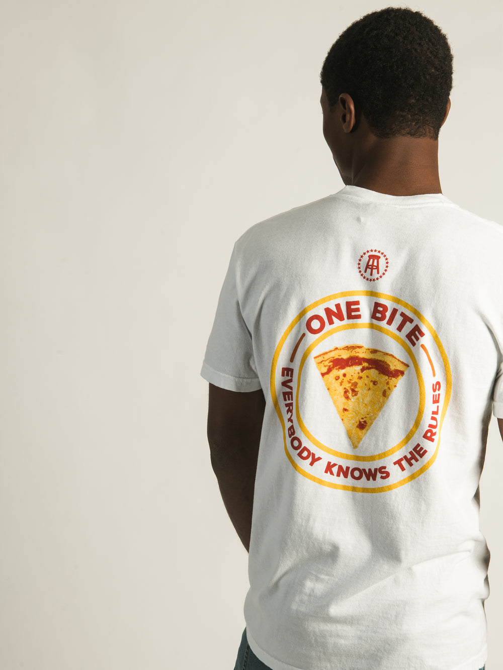 BARSTOOL SPORTS ONE BITE EVERYBODY KNOWS THE RULES T-SHIRT - CLEARANCE
