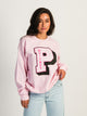 BARSTOOL SPORTS BARSTOOL SPORTS PINK WHITNEY VARSITY CREWNECK - Boathouse