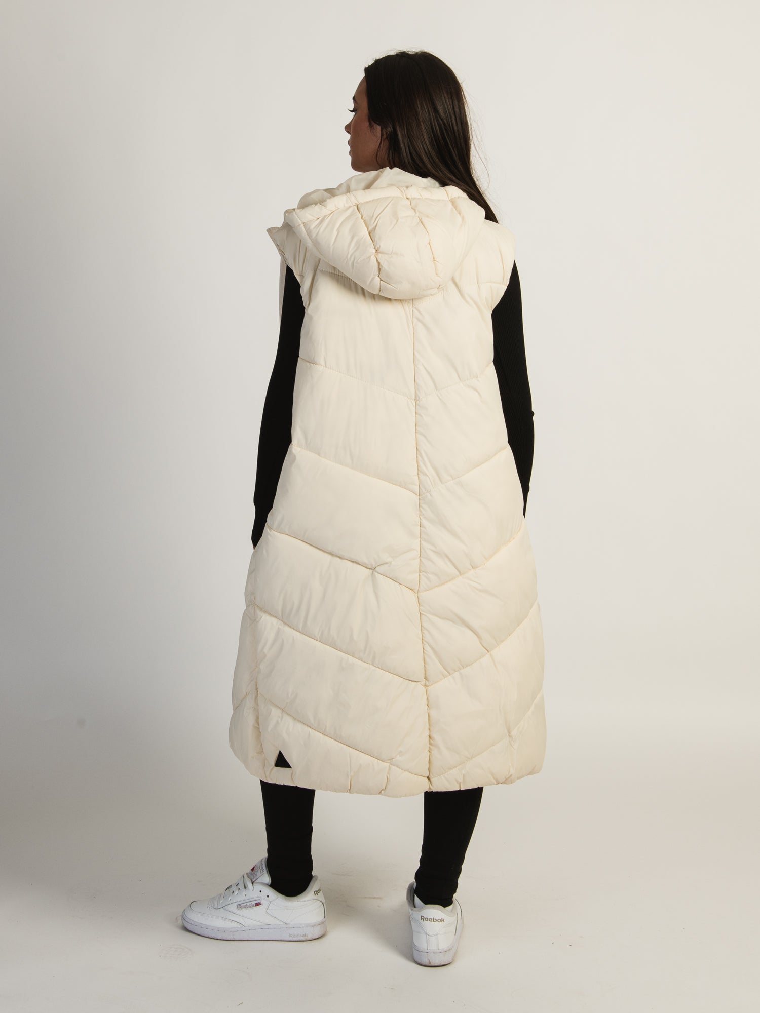 B.YOUNG BOMINA LONG HOODED PUFF VEST