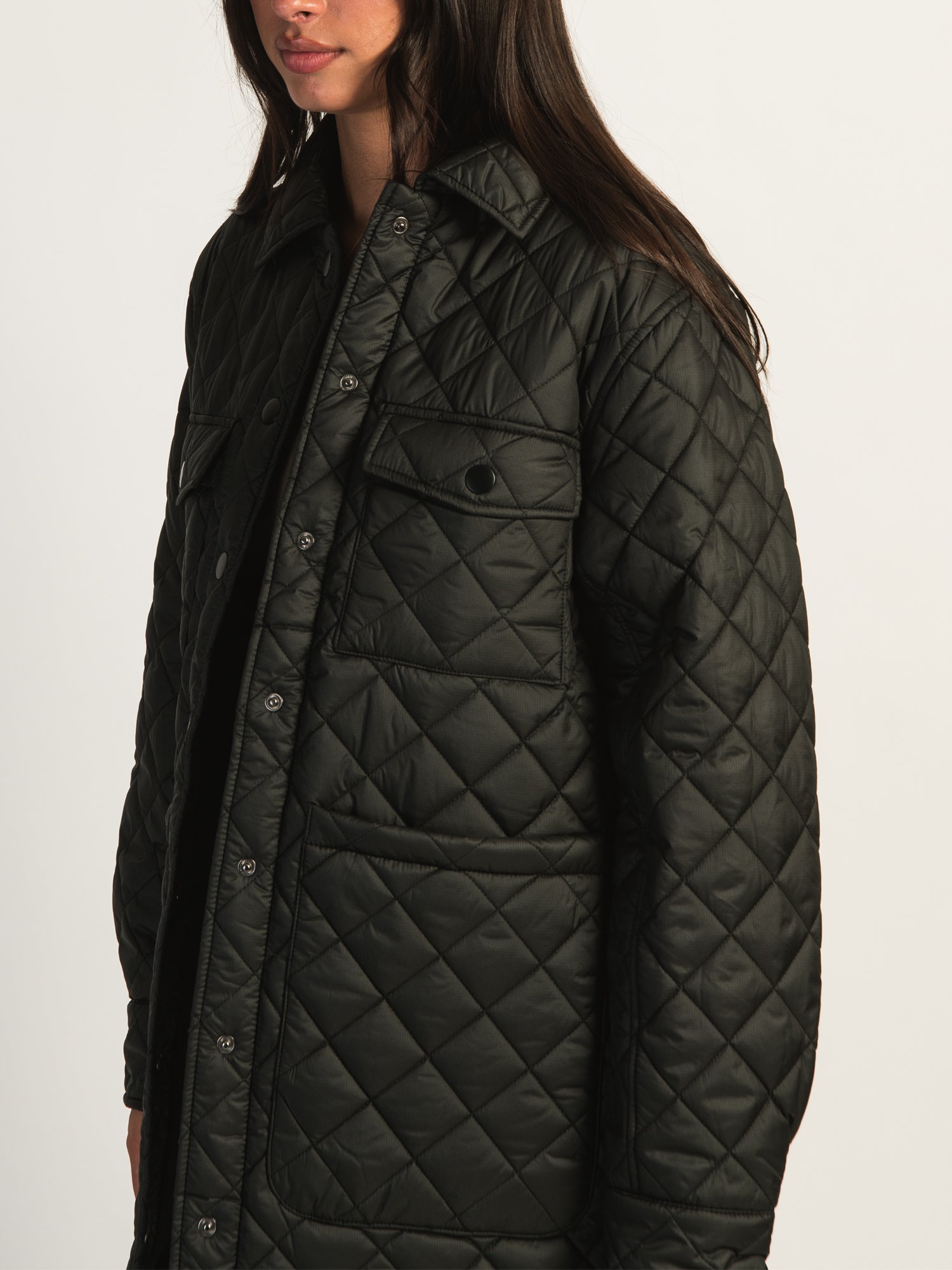 B.YOUNG ALETTA QUILTED PUFF SHIRT JACKET