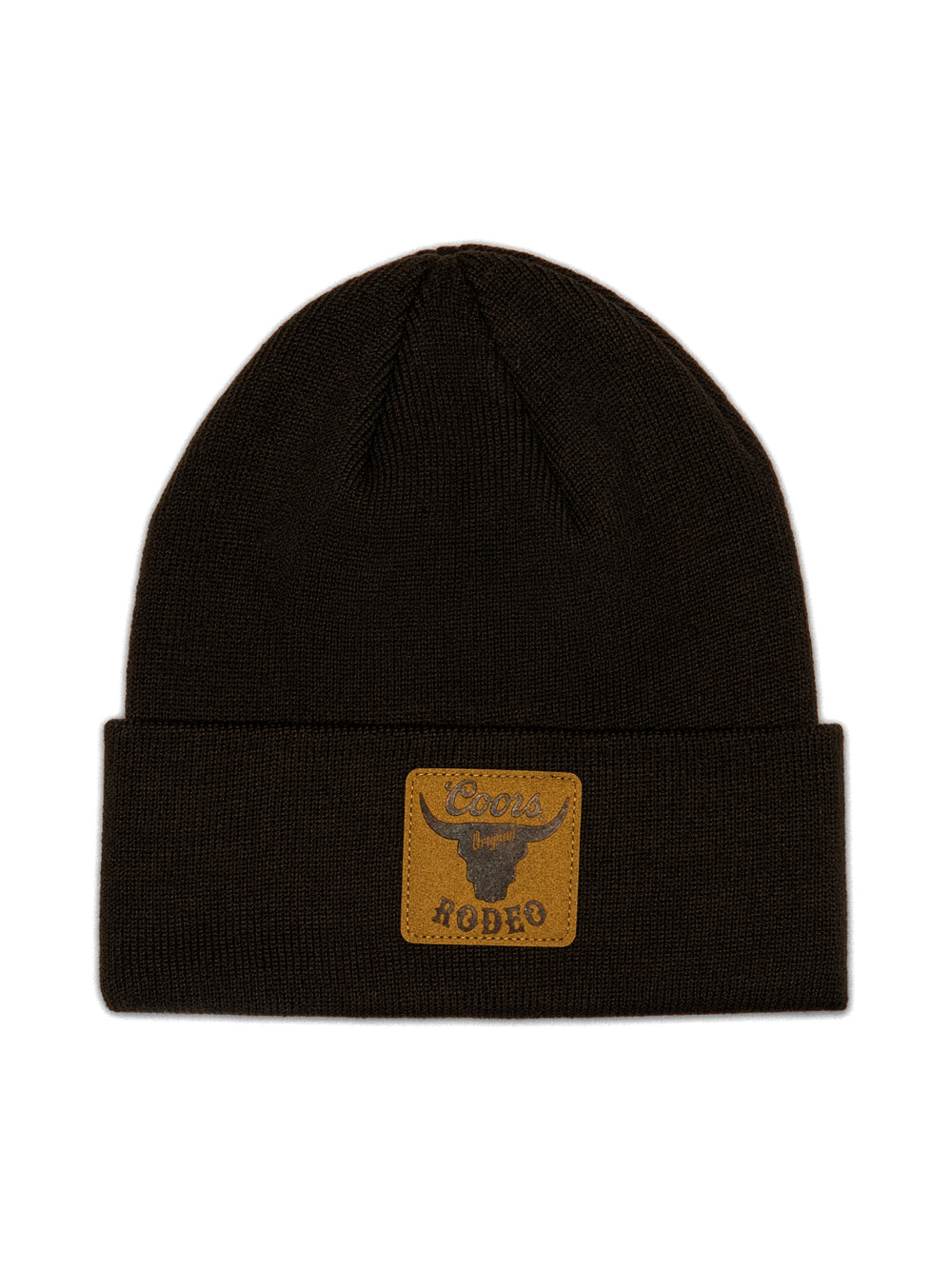 LICENSED COORS RODEO PATCH BEANIE - CHOCOLATE
