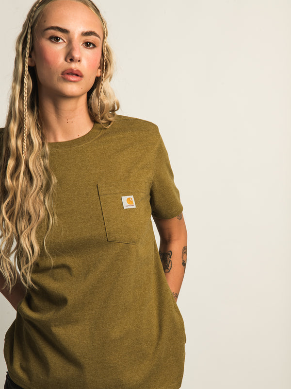 CARHARTT WORKWEAR POCKET T-SHIRT - GOLD