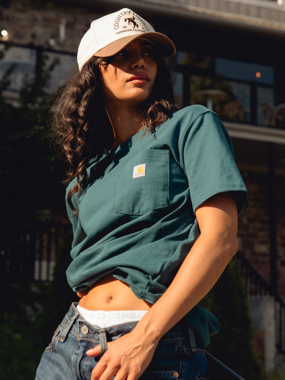 T-SHIRT À POCHETTE CARHARTT WORKWEAR - VERT