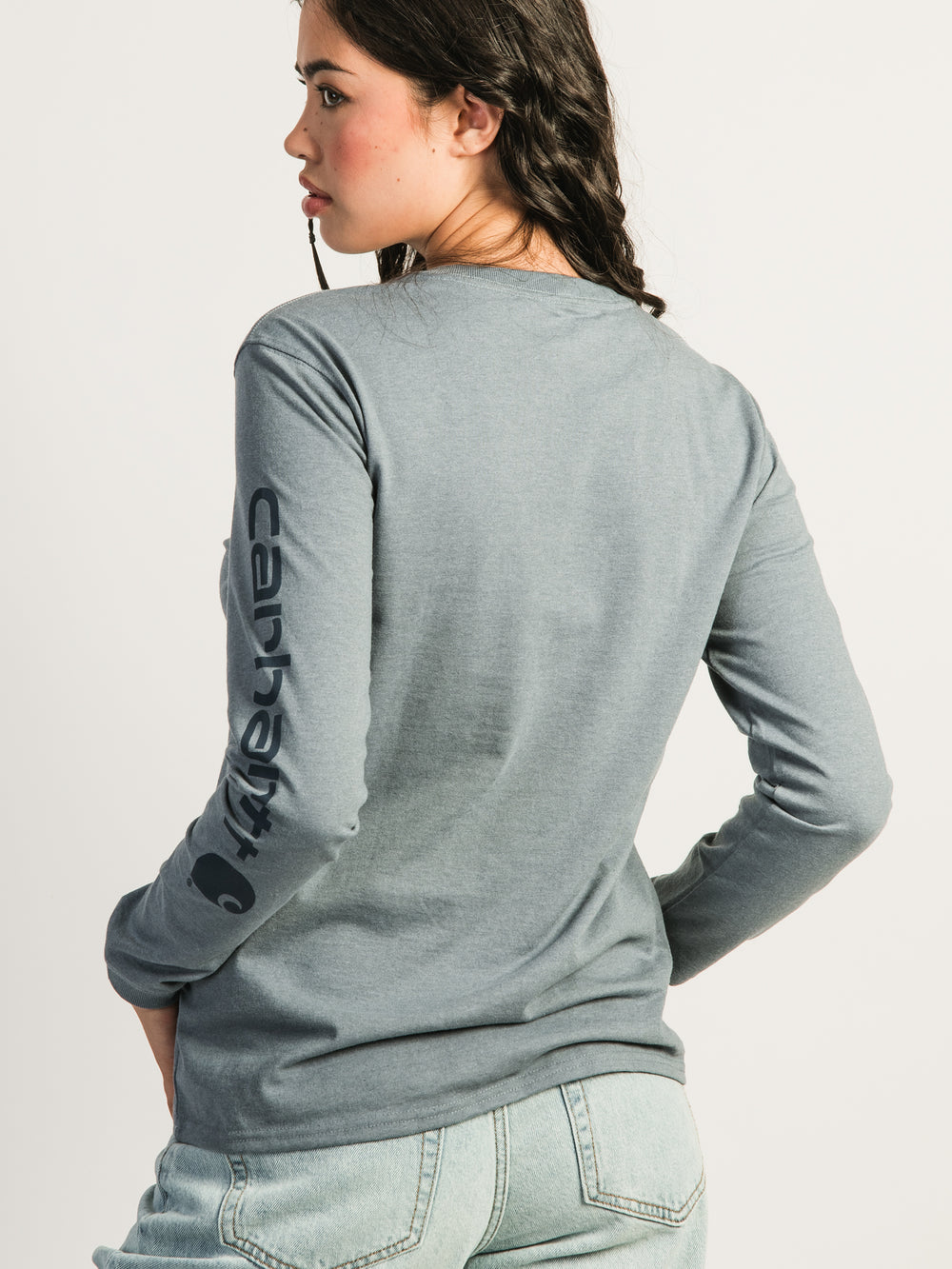 CARHARTT LOOSE FIT HEAVYWEIGHT LONG SLEEVE LOGO T-SHIRT