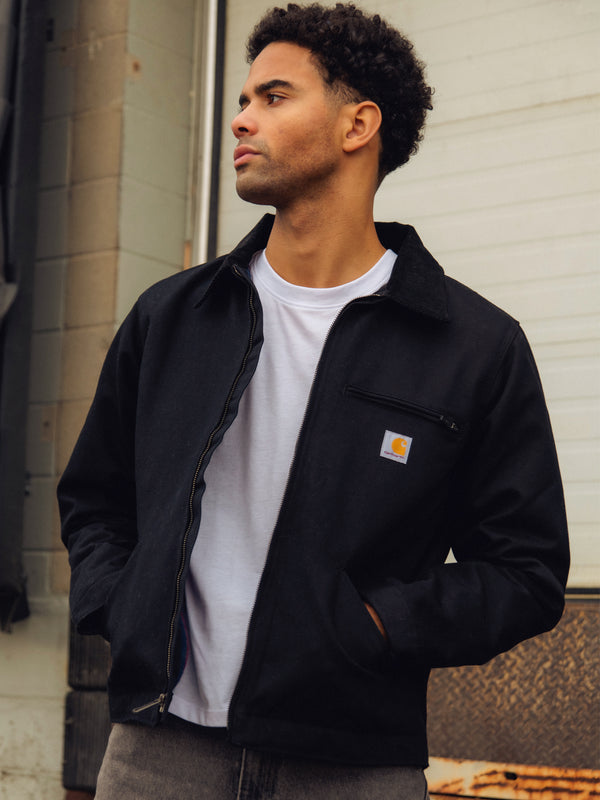 CARHARTT RELAXED FIT LINED DETRIOT JACKET - BLACK