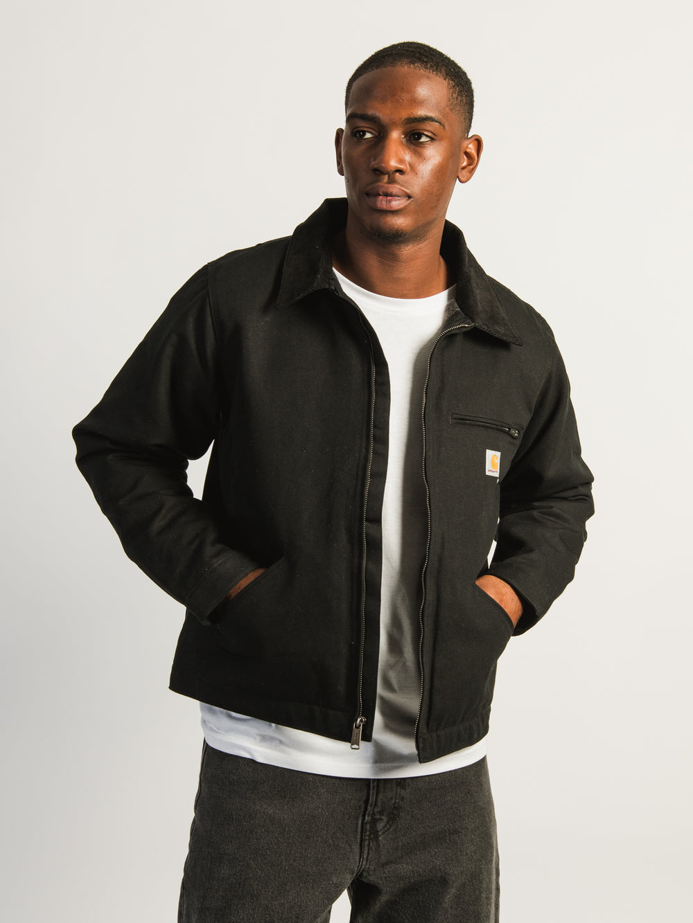 CARHARTT RELAXED FIT LINED DETRIOT JACKET - BLACK